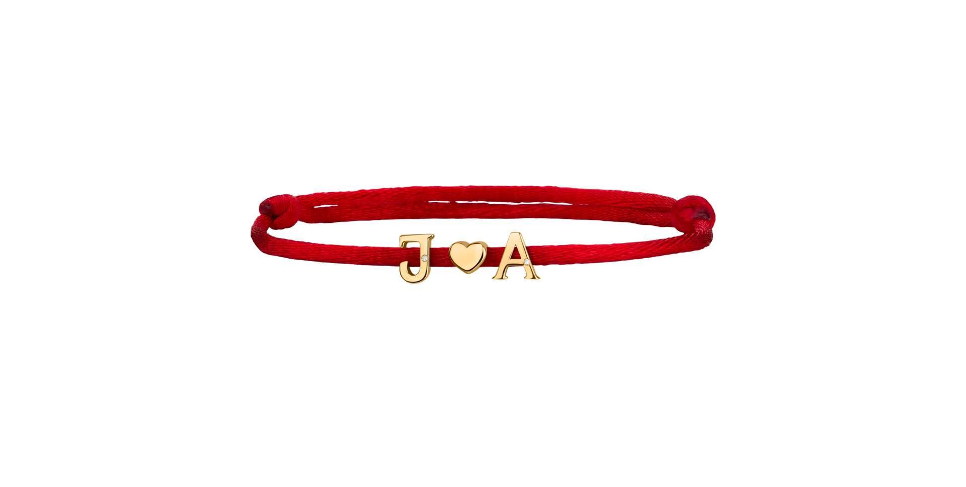 Diamantový náramok so šnúrkou Together