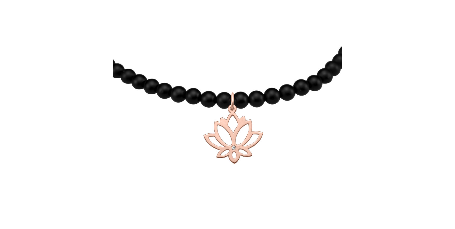 Diamantový náramok s achátmi Dark Lotus