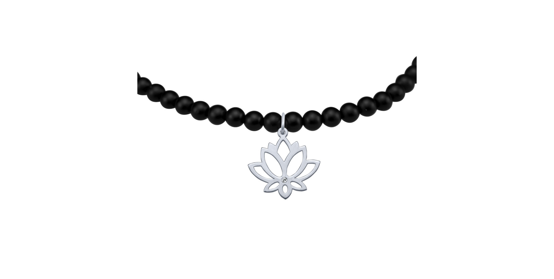 Diamantový náramok s achátmi Dark Lotus