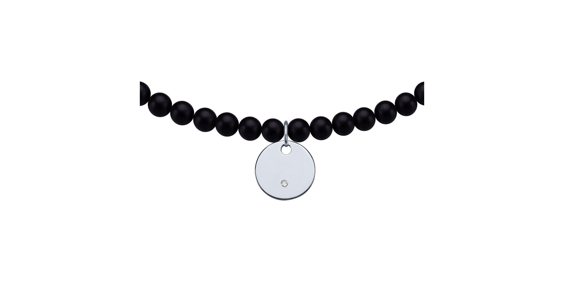 Diamantový náramok s achátmi Dark Touch