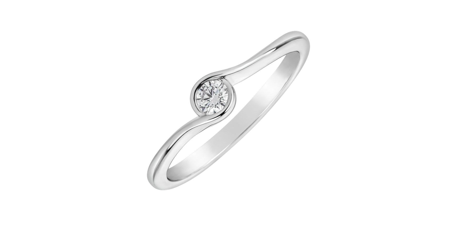 Prsteň s diamantom Shiny Joy