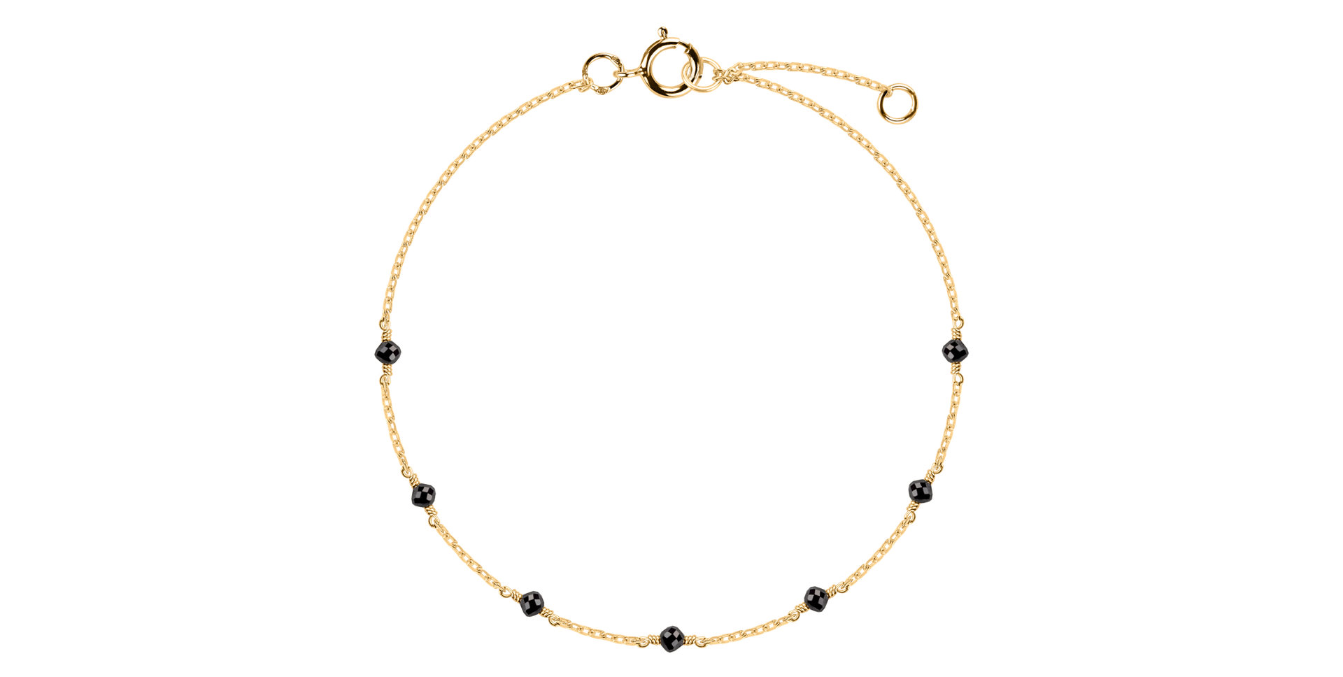 Náramok s čiernymi diamantmi Dark Melody