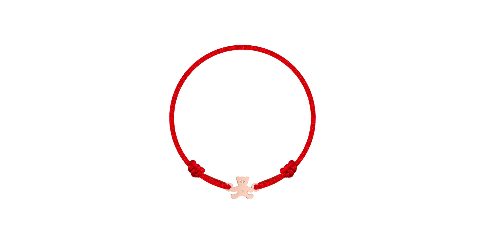 Detský diamantový náramok so šnúrkou Teddy