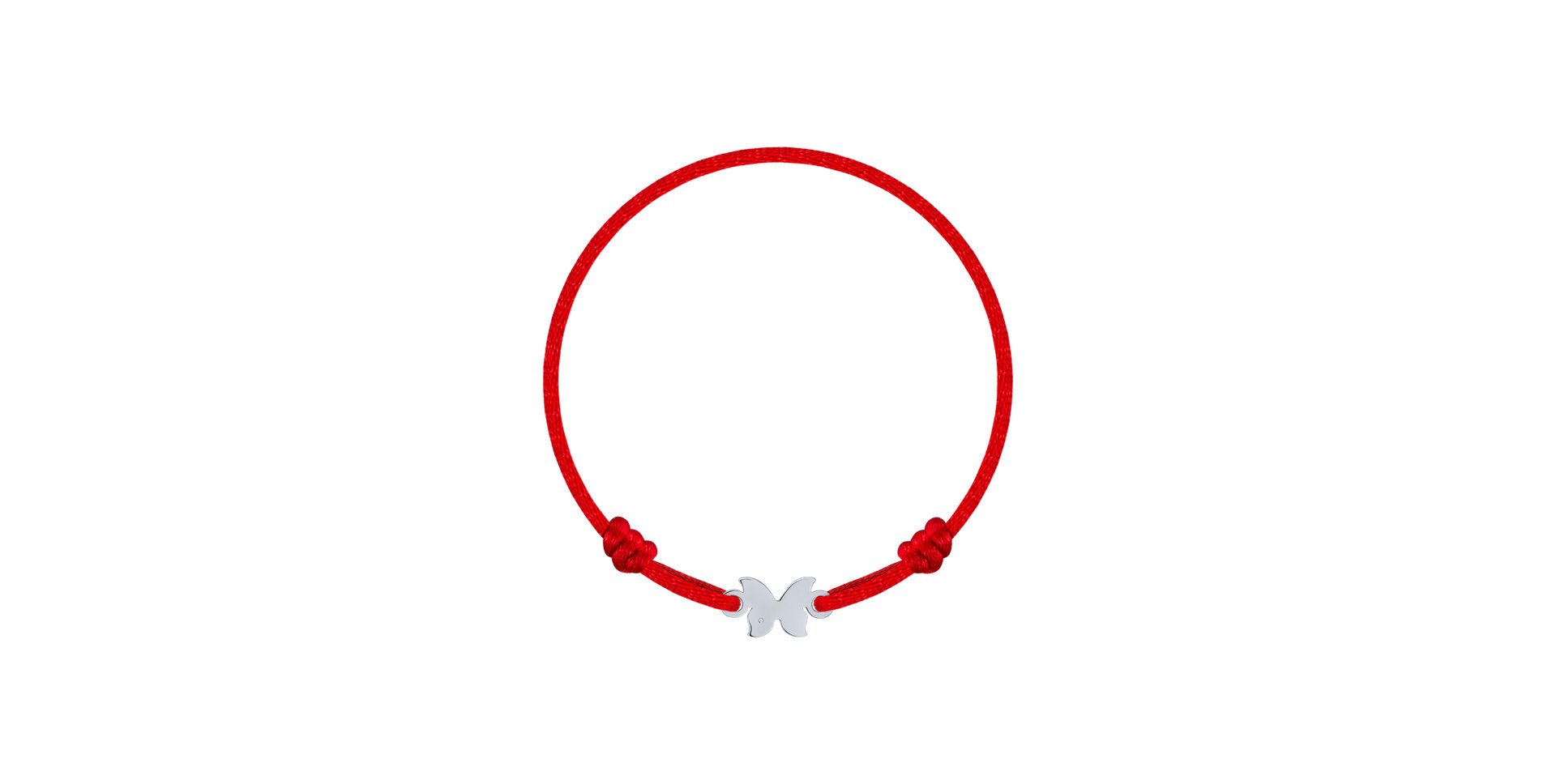 Detský diamantový náramok so šnúrkou Butterfly