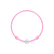 Detský diamantový náramok so šnúrkou Circle Letter A2