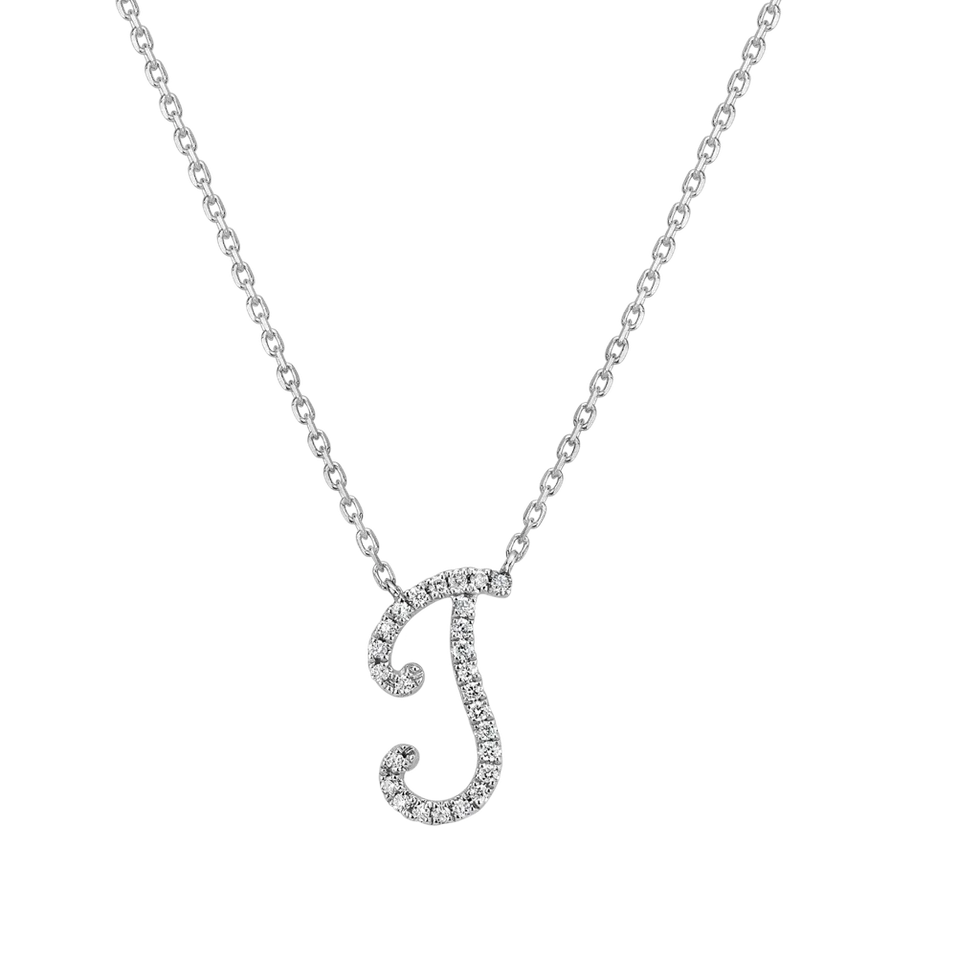 Náhrdelník s diamantmi Curly Glitter J