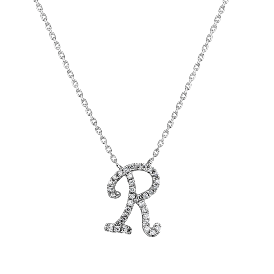 Náhrdelník s diamantmi Curly Glitter R