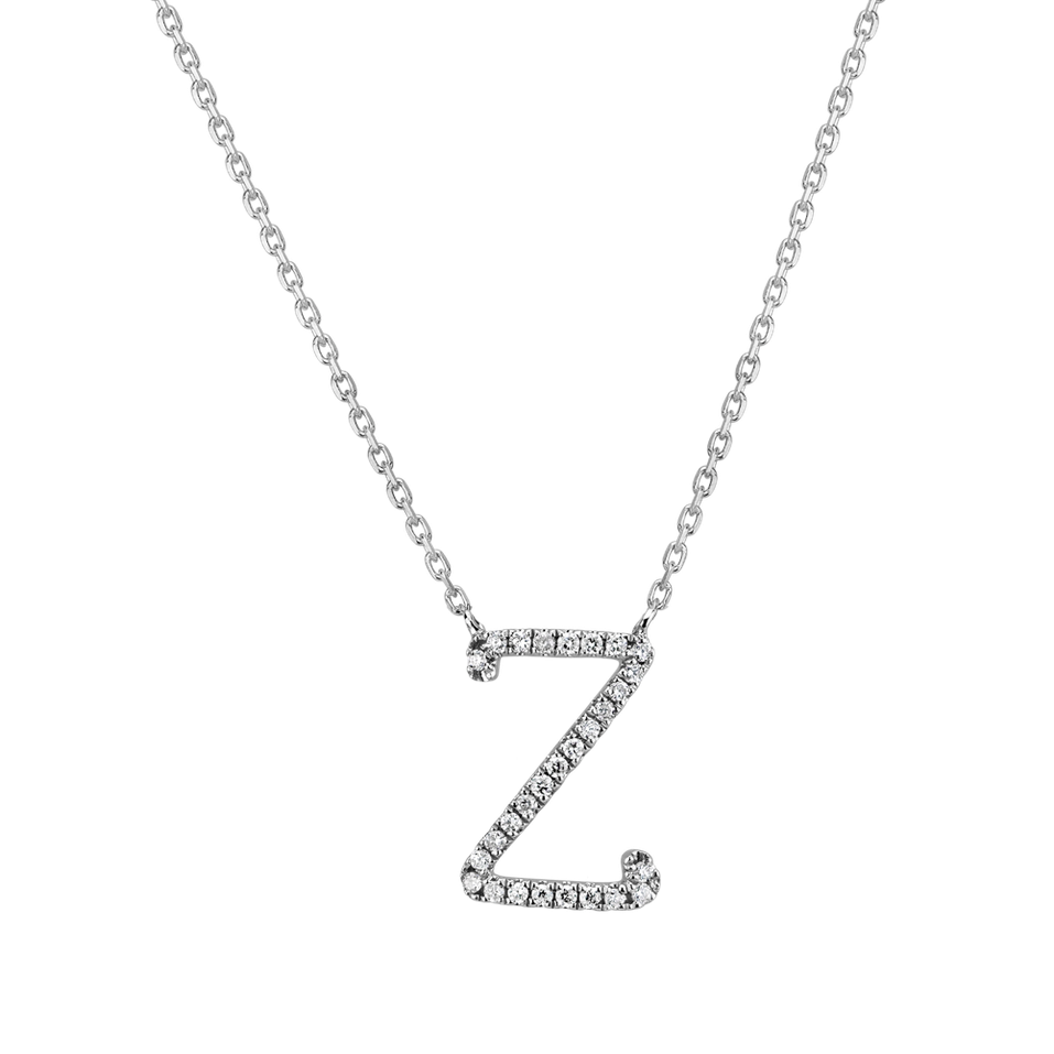 Náhrdelník s diamantmi Curly Glitter Z