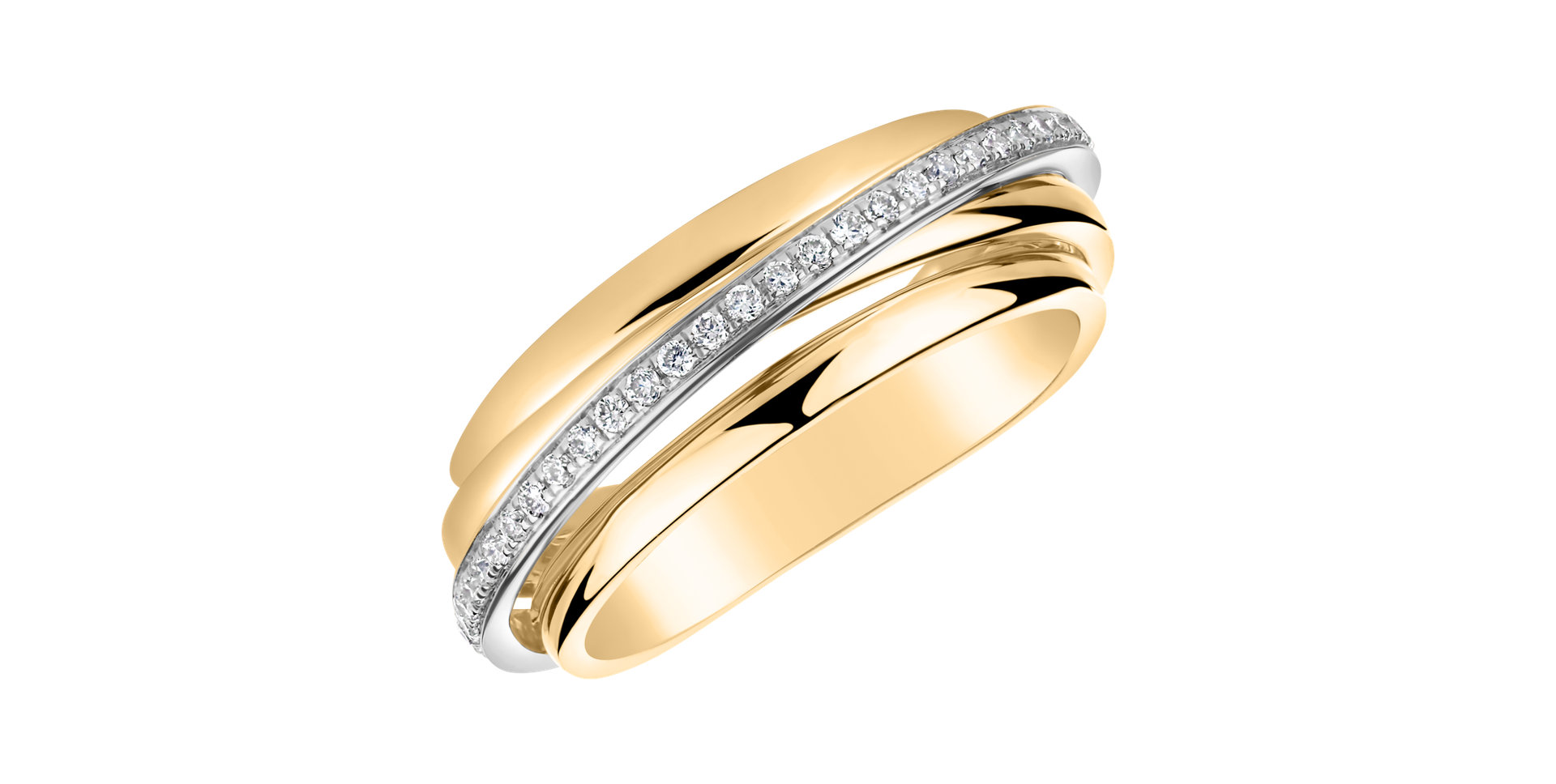 Prsteň s diamantmi Shine Dawn