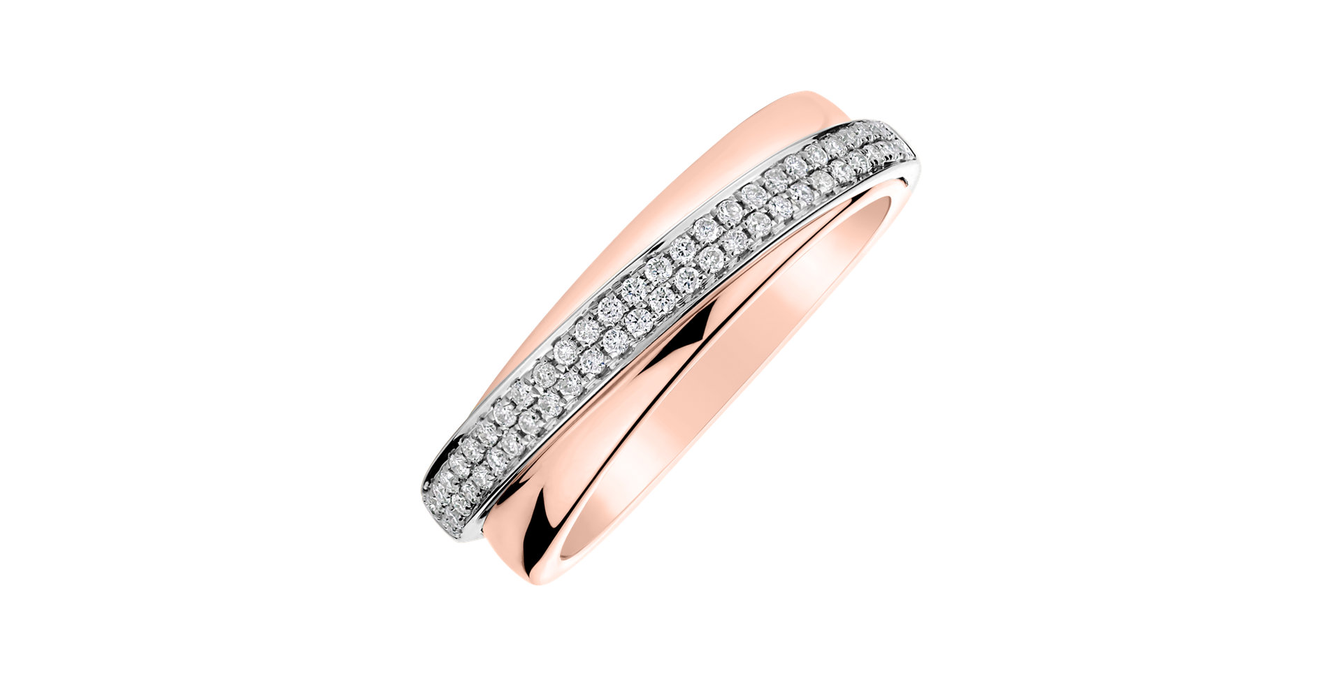 Prsteň s diamantmi Star Ray