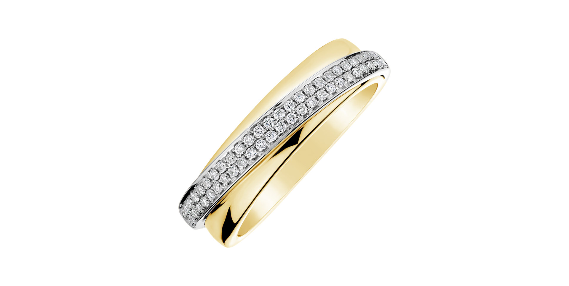 Prsteň s diamantmi Star Ray