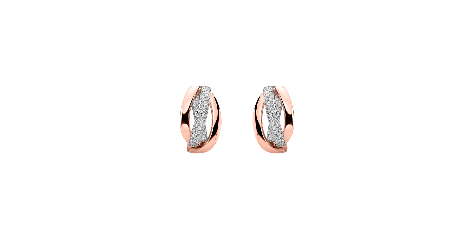 Náušnice s diamantmi Charming Ray