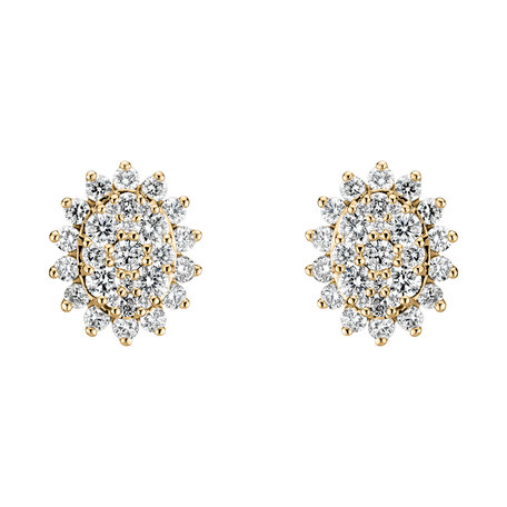 Náušnice s diamantmi Midnight Star