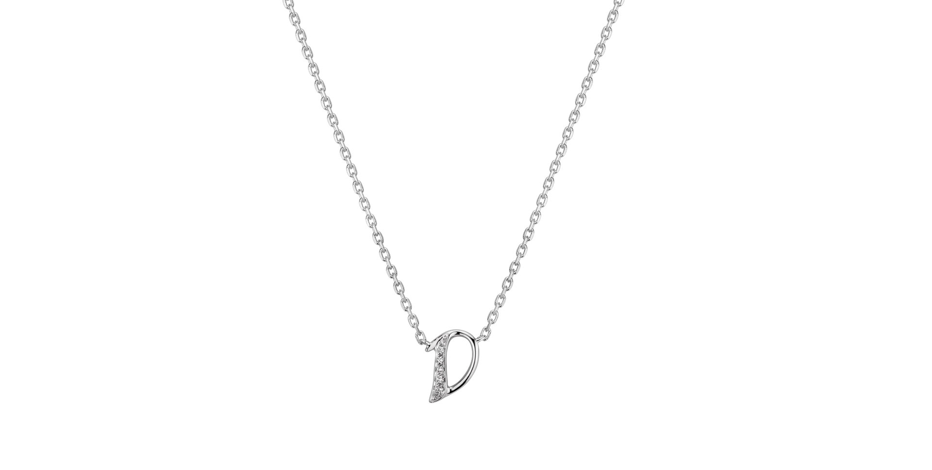 Náhrdelník s diamantmi Curly Diamonds D