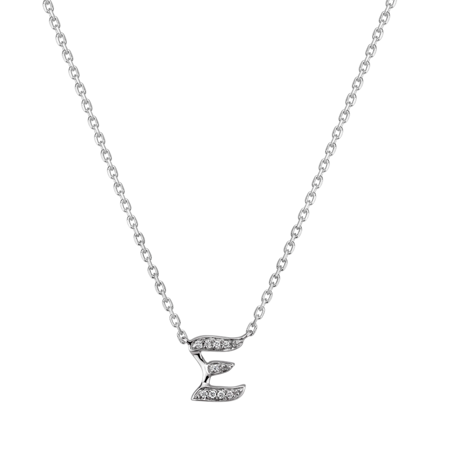 Náhrdelník s diamantmi Curly Diamonds E
