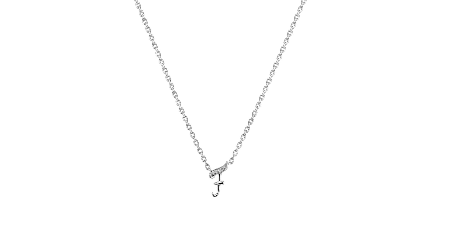 Náhrdelník s diamantmi Curly Diamonds F