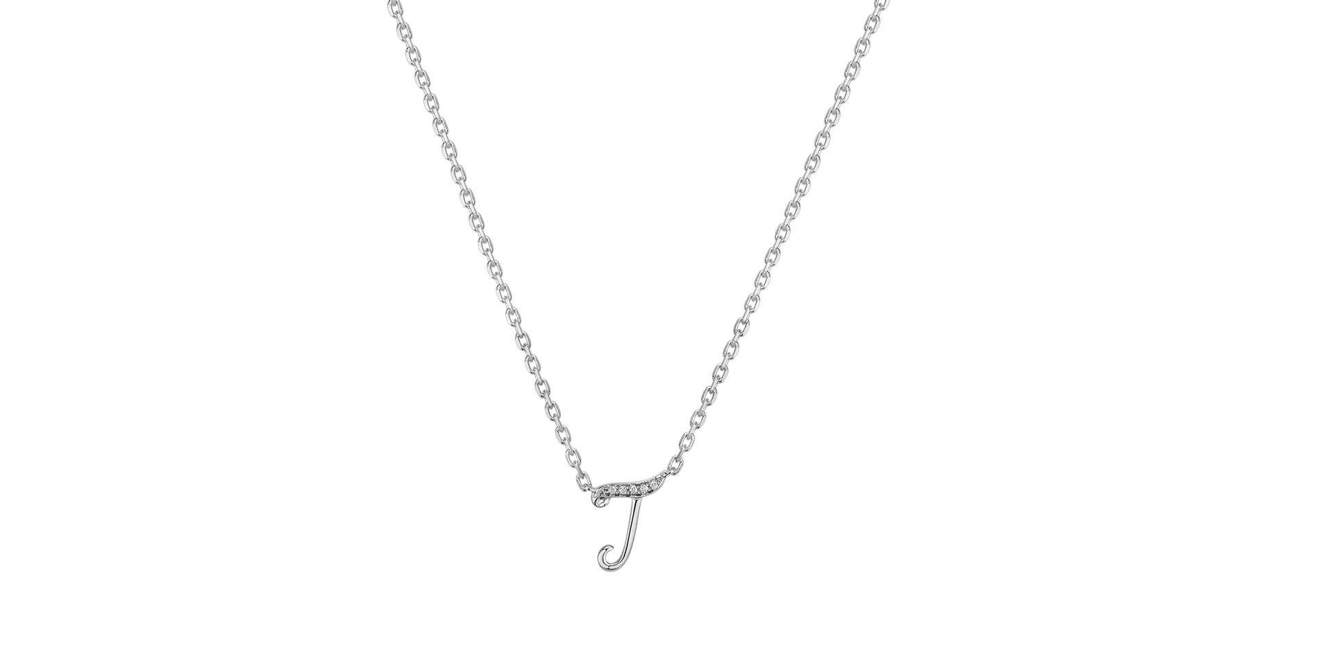 Náhrdelník s diamantmi Curly Diamonds J