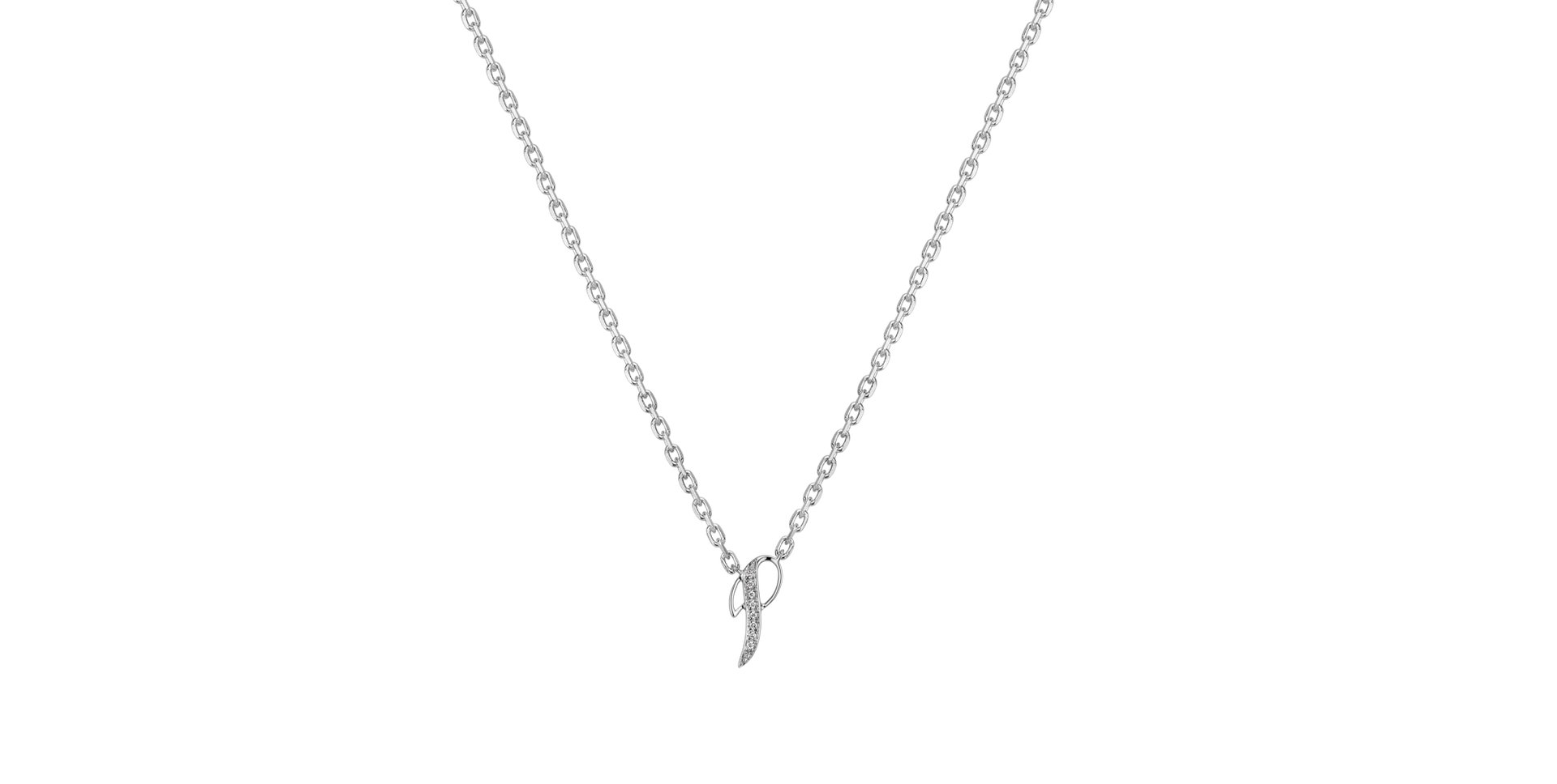 Náhrdelník s diamantmi Curly Diamonds P