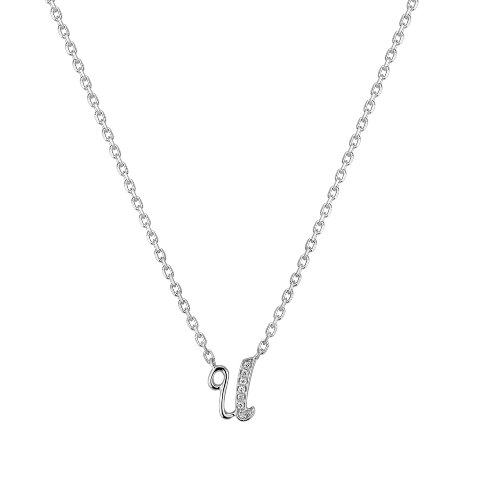 Náhrdelník s diamantmi Curly Diamonds U