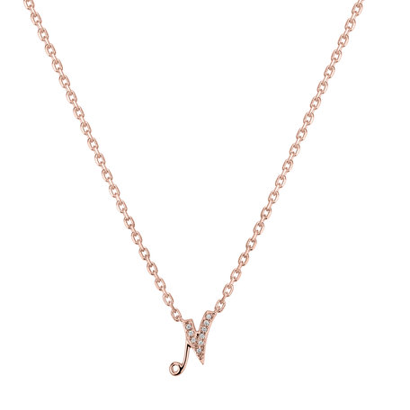 Náhrdelník s diamantmi Curly Diamonds N