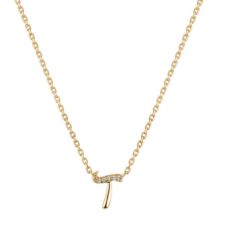 Náhrdelník s diamantmi Curly Diamonds T