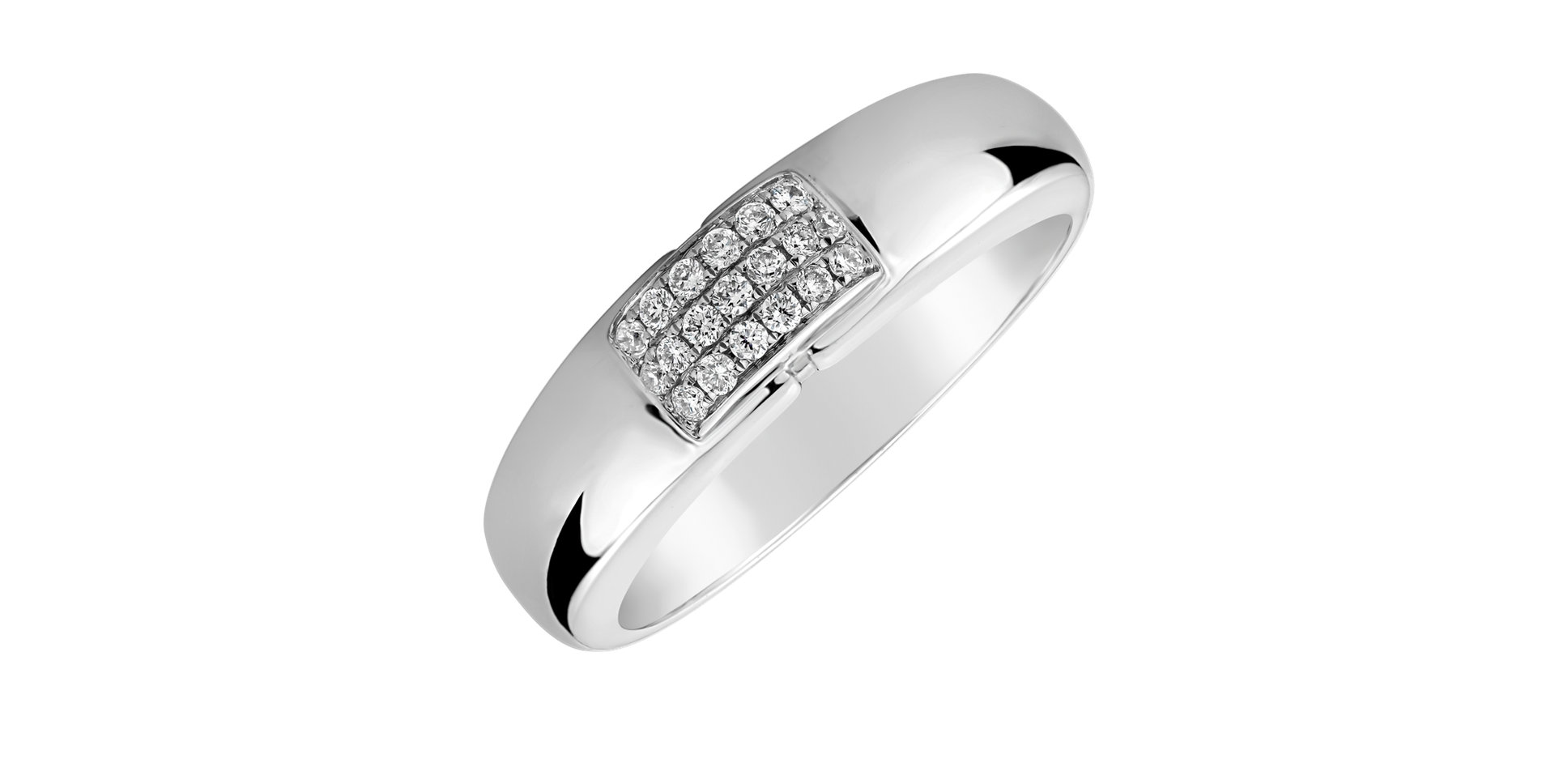 Prsteň s diamantmi Princess Touch