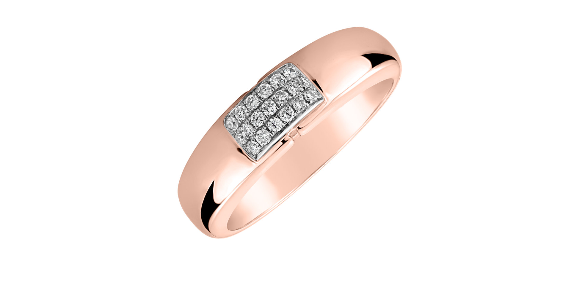 Prsteň s diamantmi Princess Touch