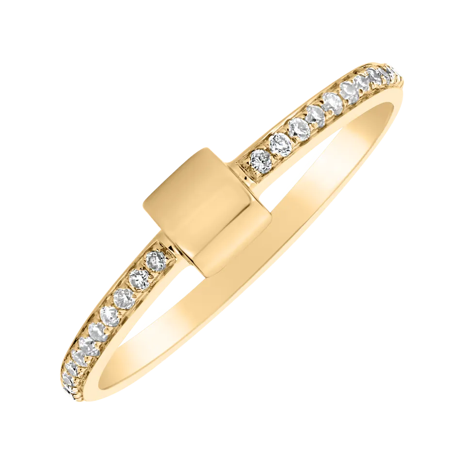 Prsteň s diamantmi Midnight Ray