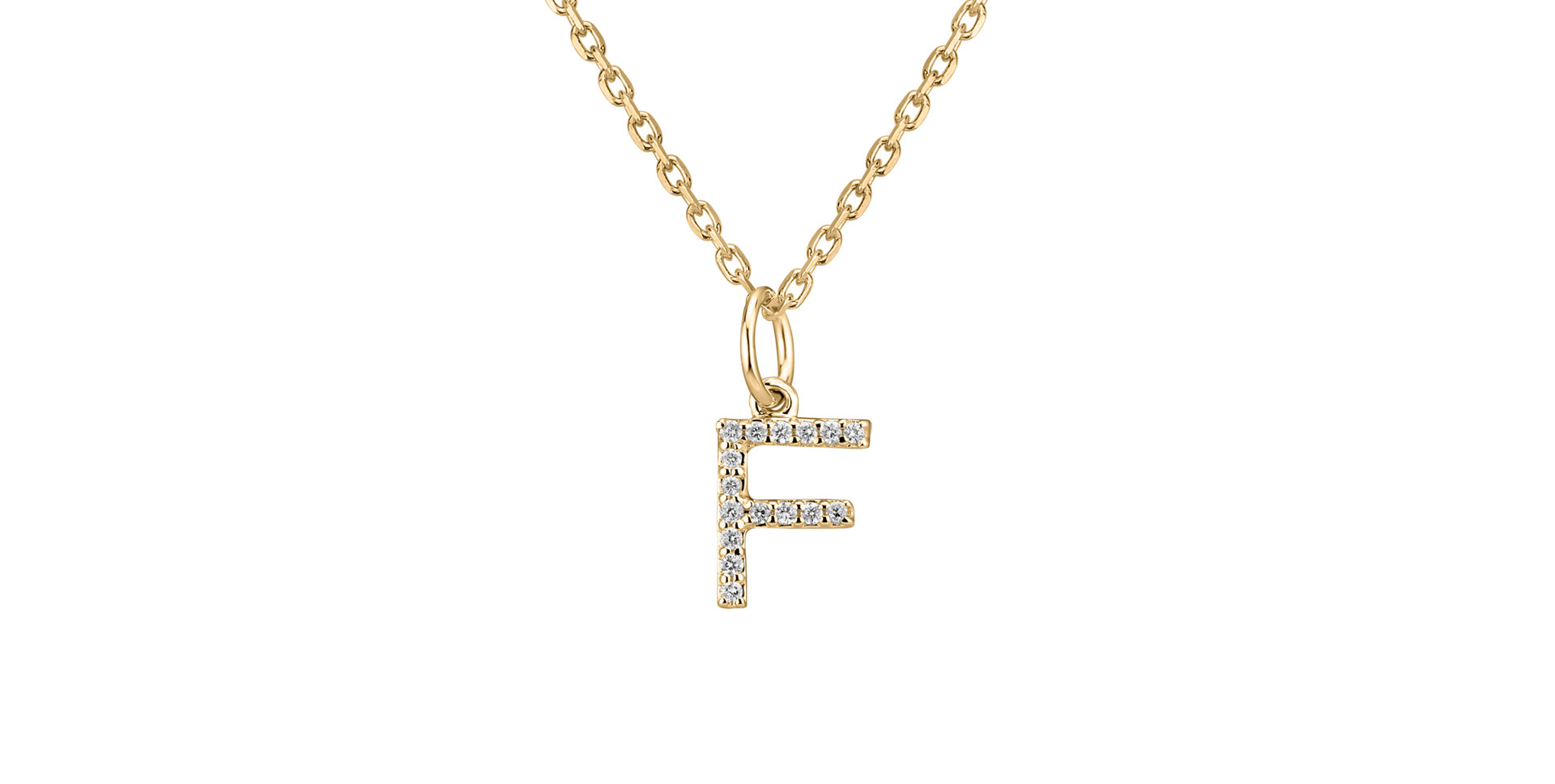 Prívesok s diamantmi Line Glitter  F