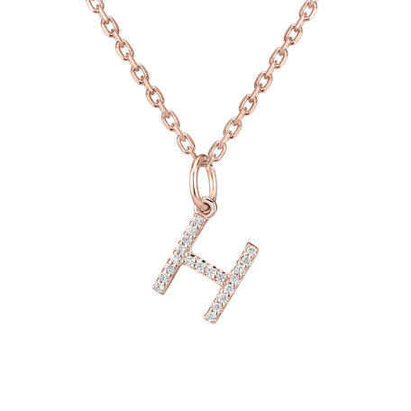 Prívesok s diamantmi Line Glitter  H