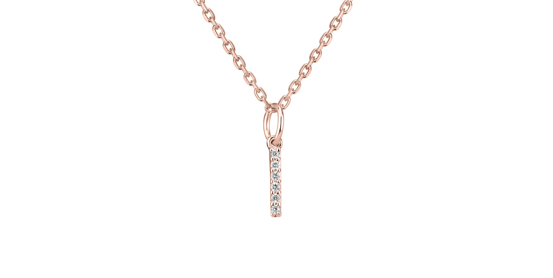 Prívesok s diamantmi Line Glitter  I