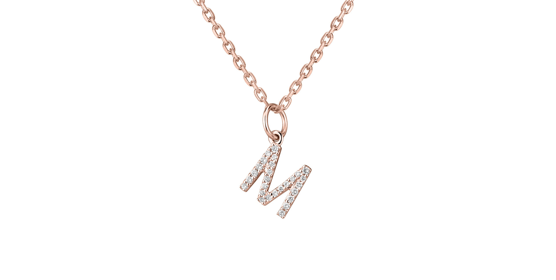 Prívesok s diamantmi Line Glitter  M