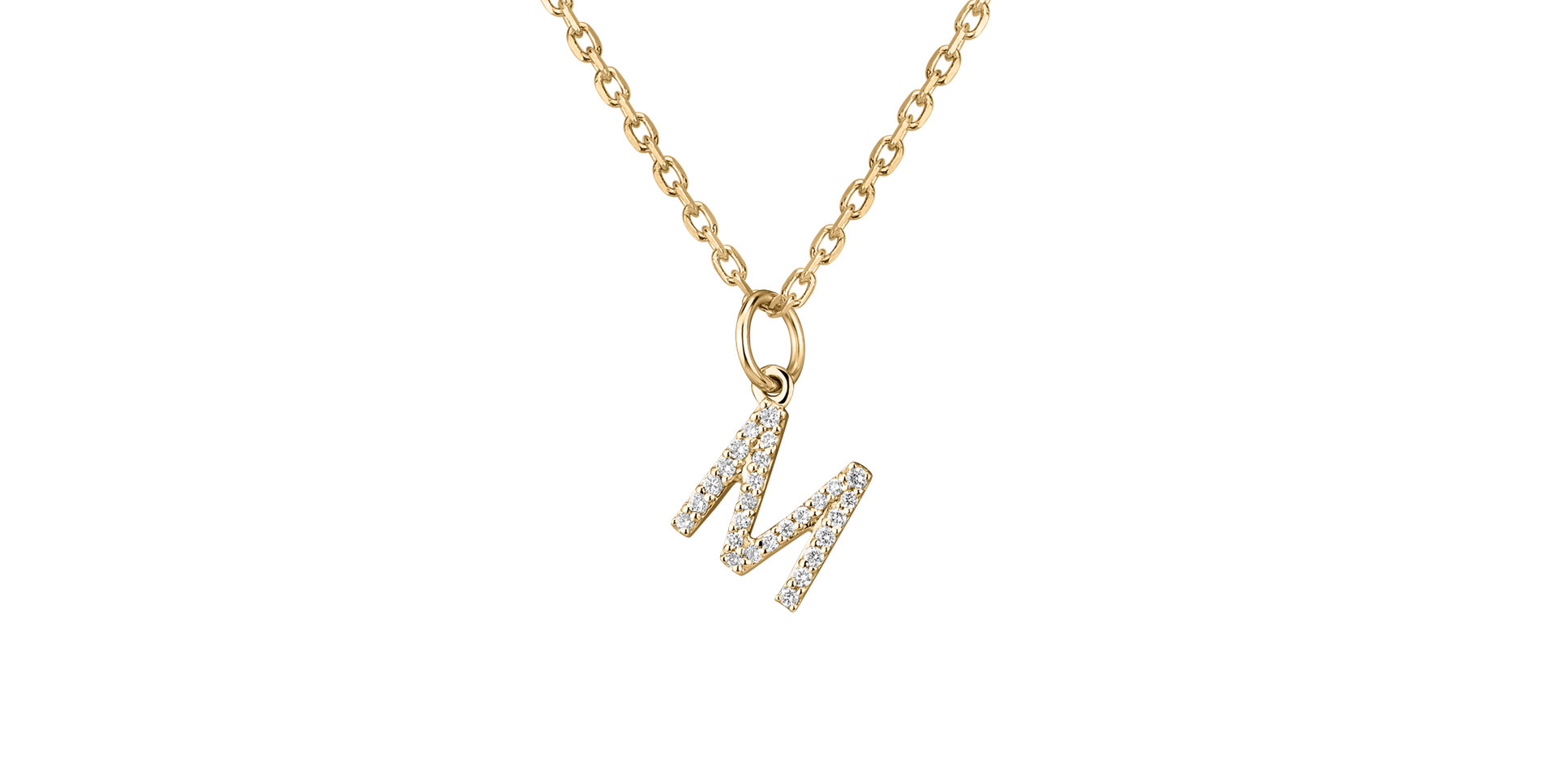 Prívesok s diamantmi Line Glitter M