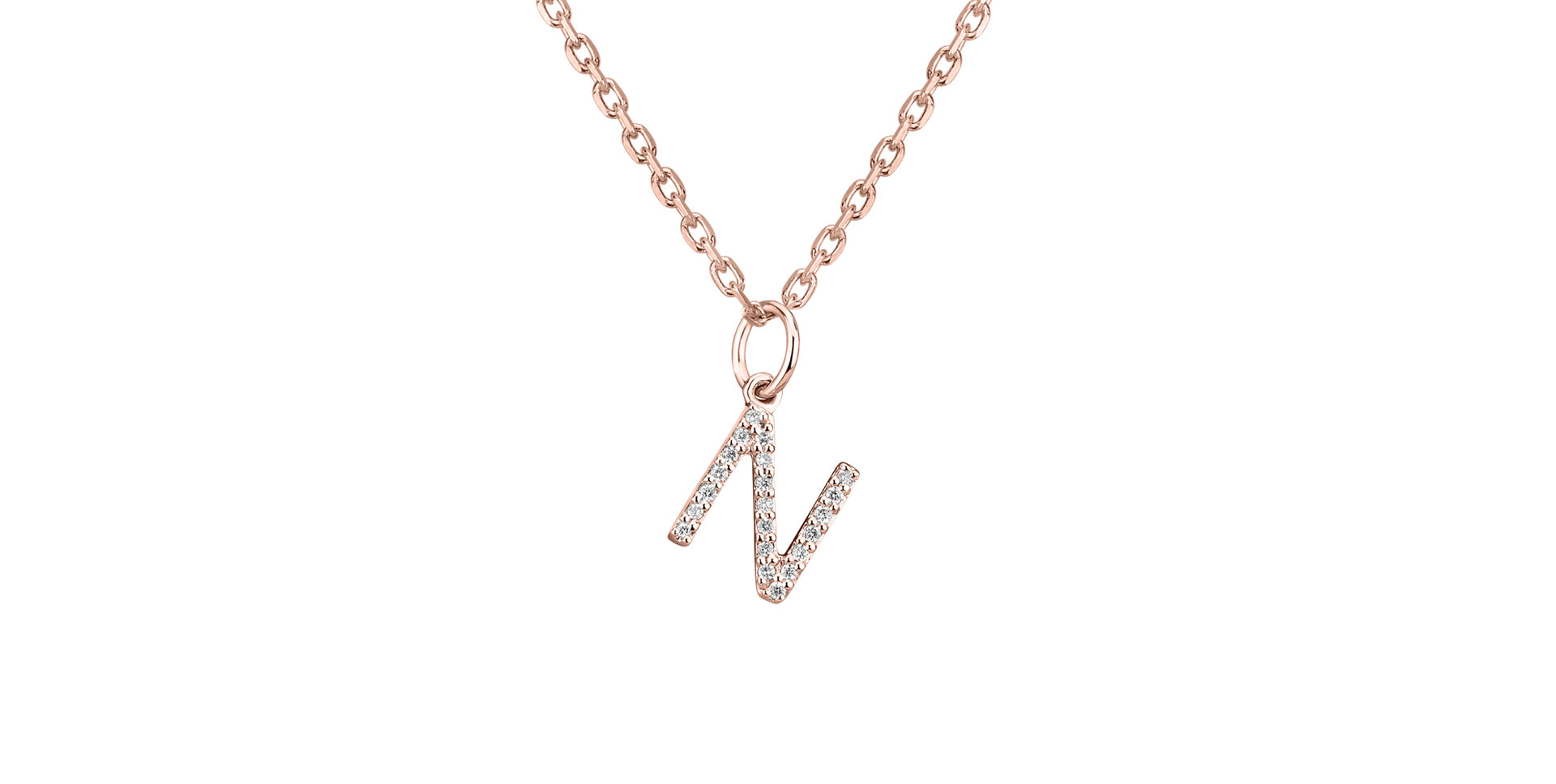 Prívesok s diamantmi Line Glitter N