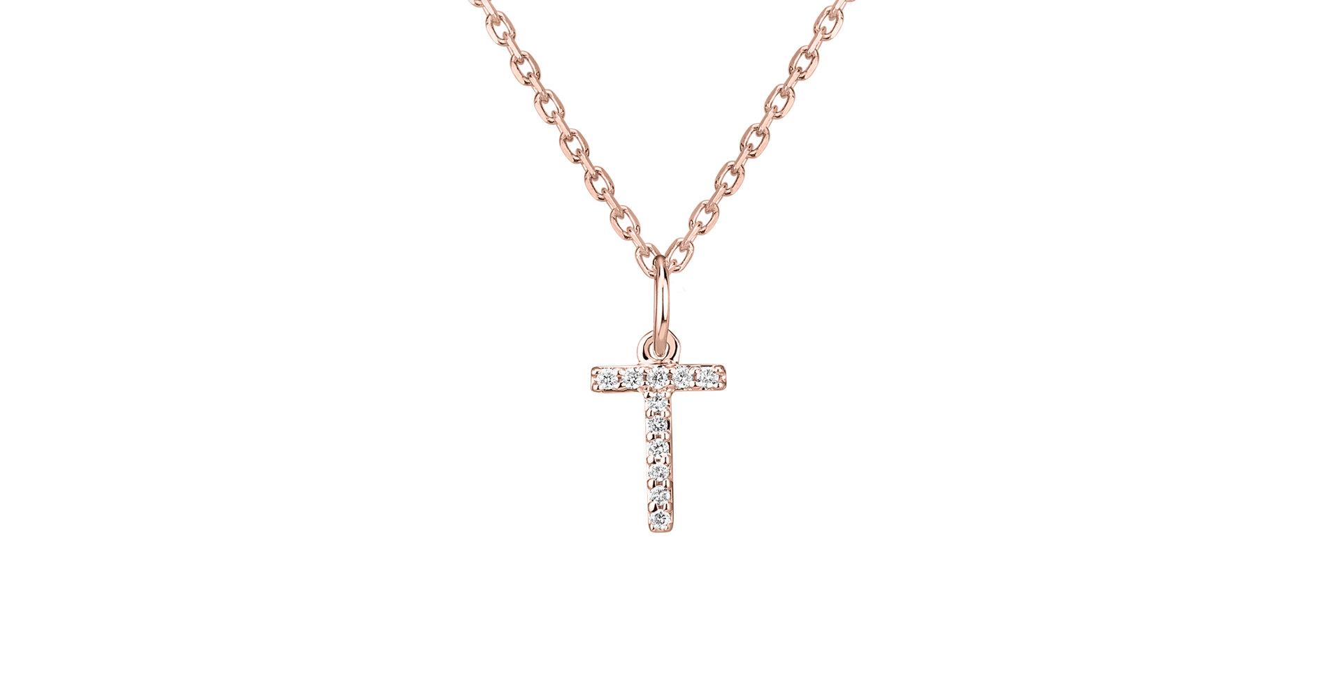 Prívesok s diamantmi Line Glitter  T