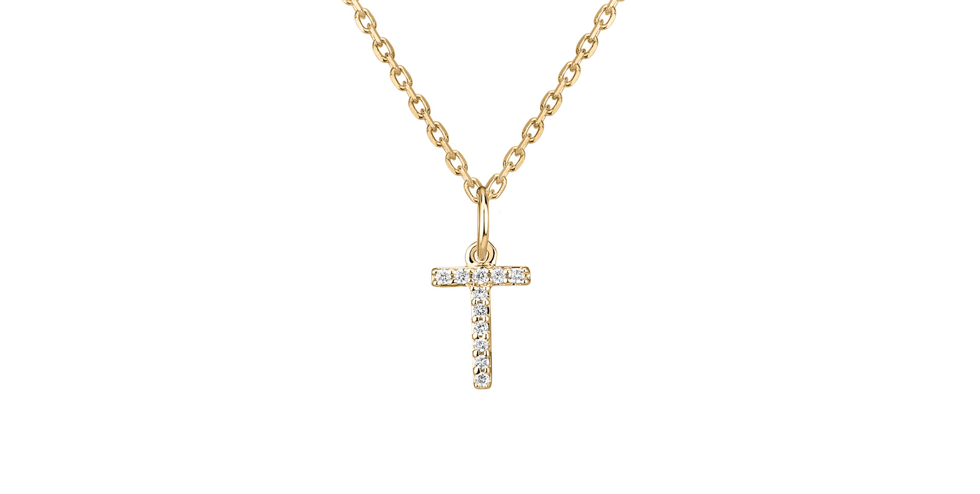 Prívesok s diamantmi Line Glitter  T