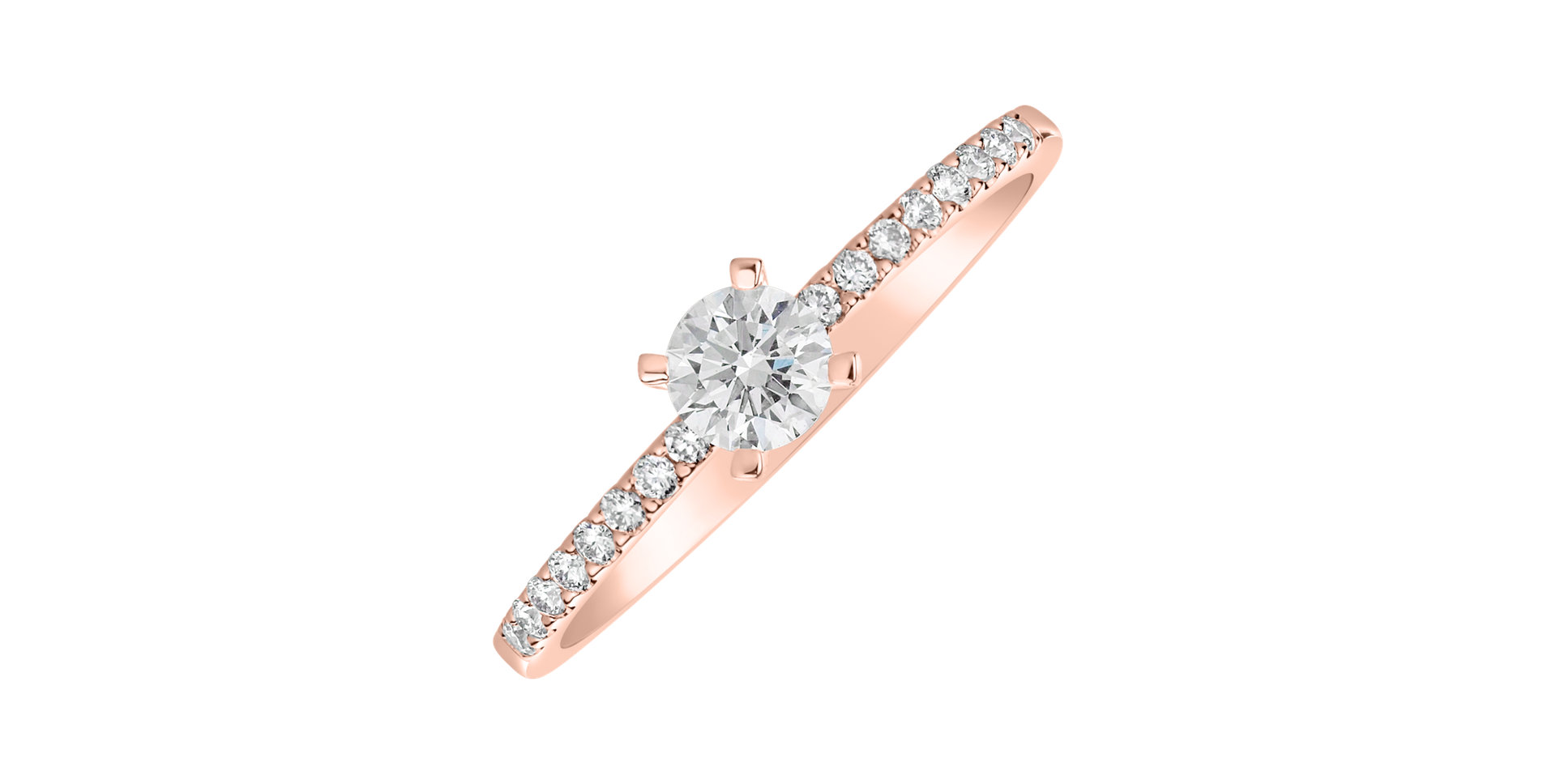 Prsteň s diamantmi Gem Simplicity