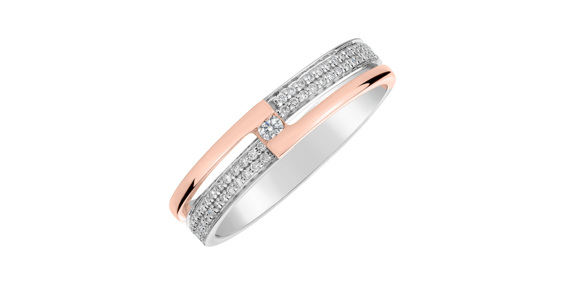 Prsteň s diamantmi Sparkling Andromeda