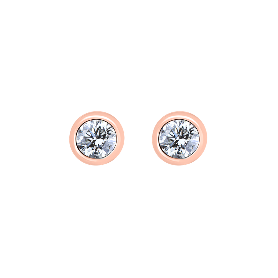 Náušnice s diamantom Shiny Dots