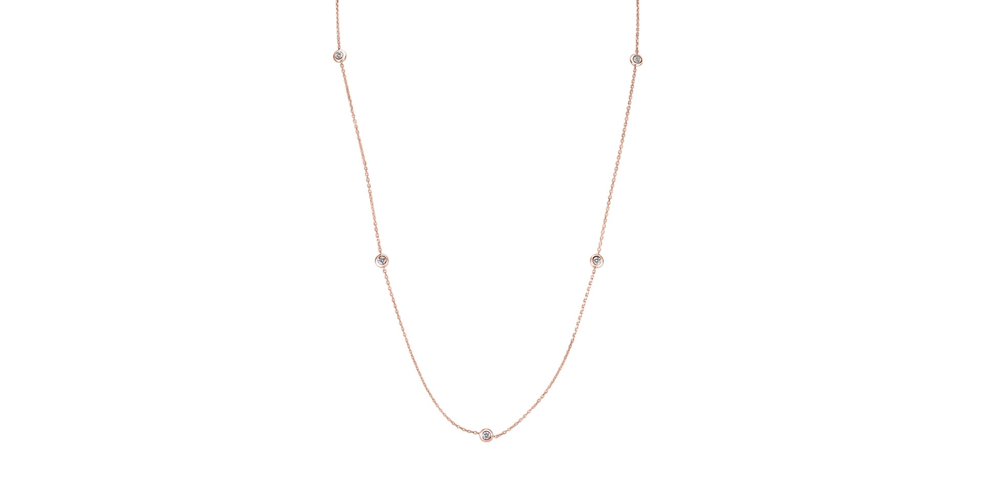 Náhrdelník s diamantmi Dots