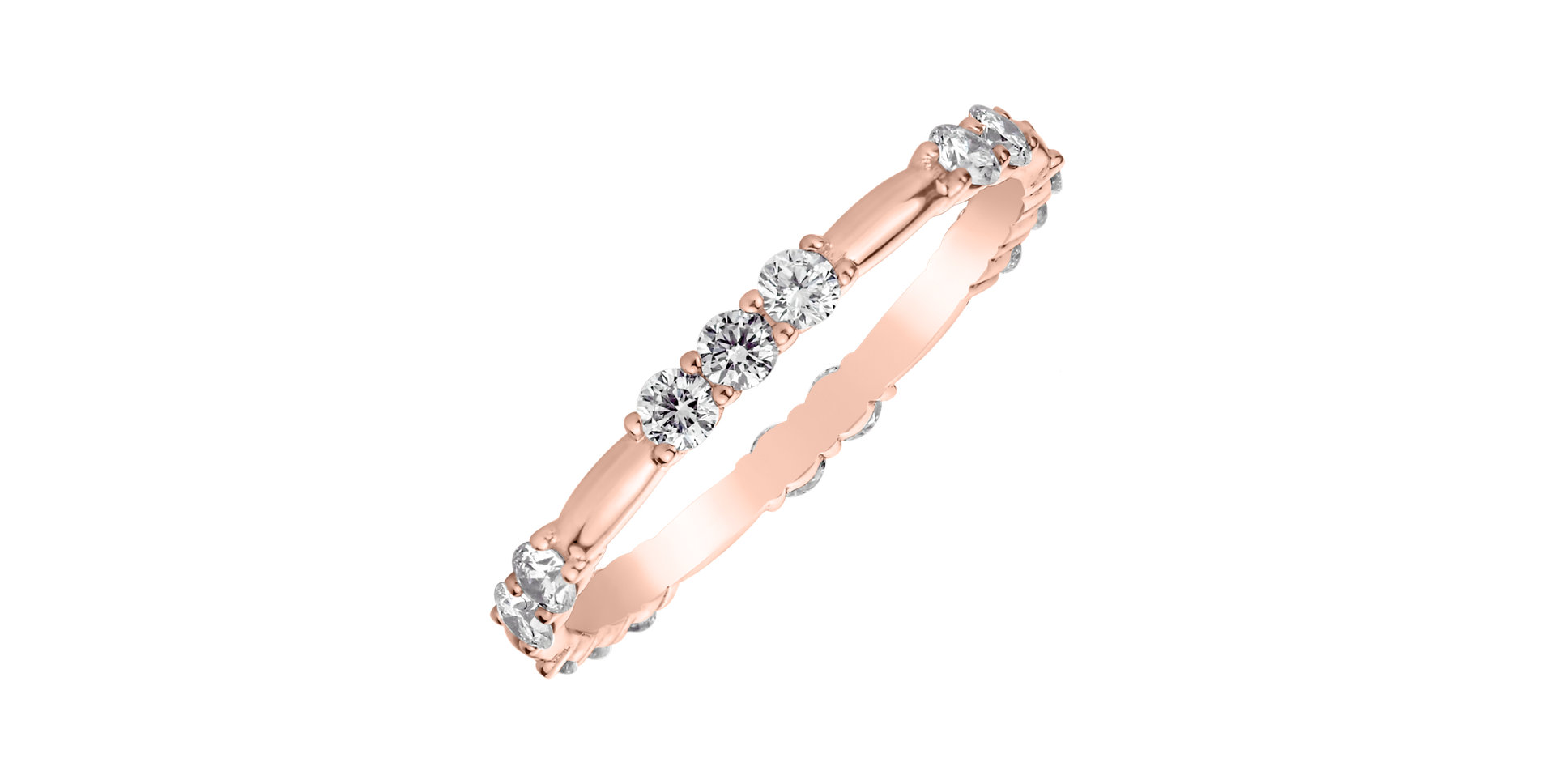 Prsteň s diamantmi Triple Galaxy