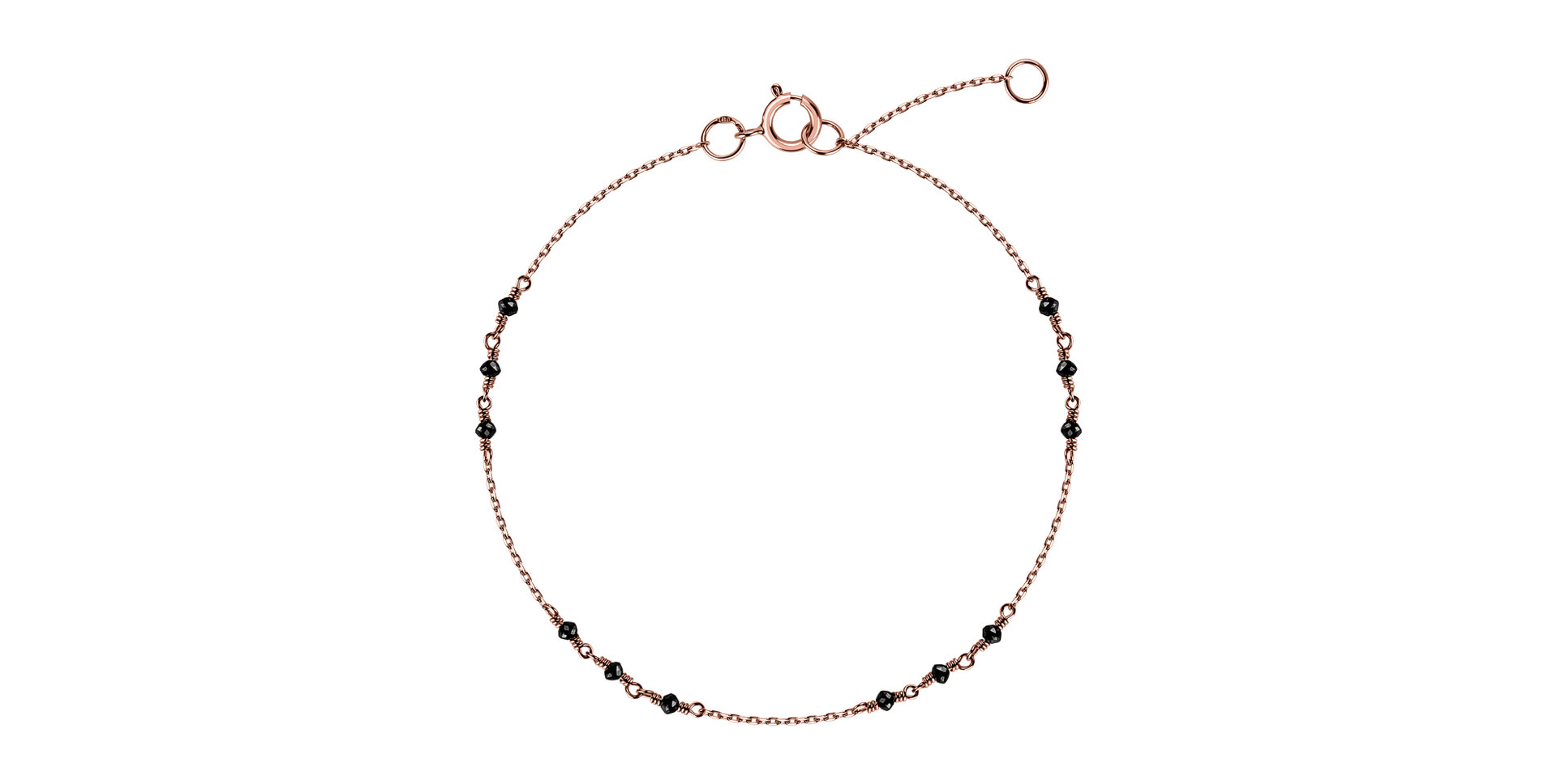 Náramok s čiernymi diamantmi Deep Melody