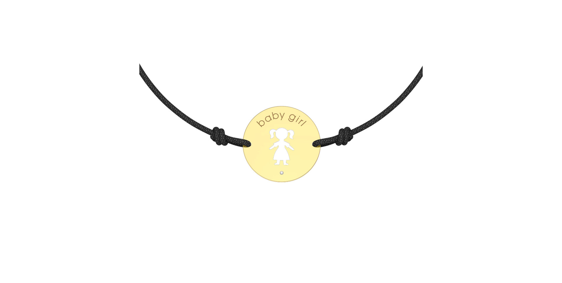 Náramok s diamantom Baby Girl