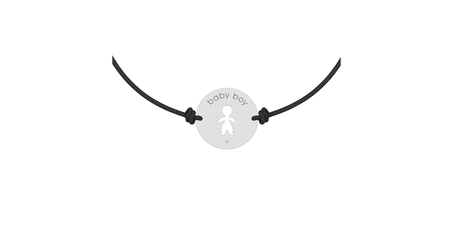 Náramok s diamantom Baby Boy