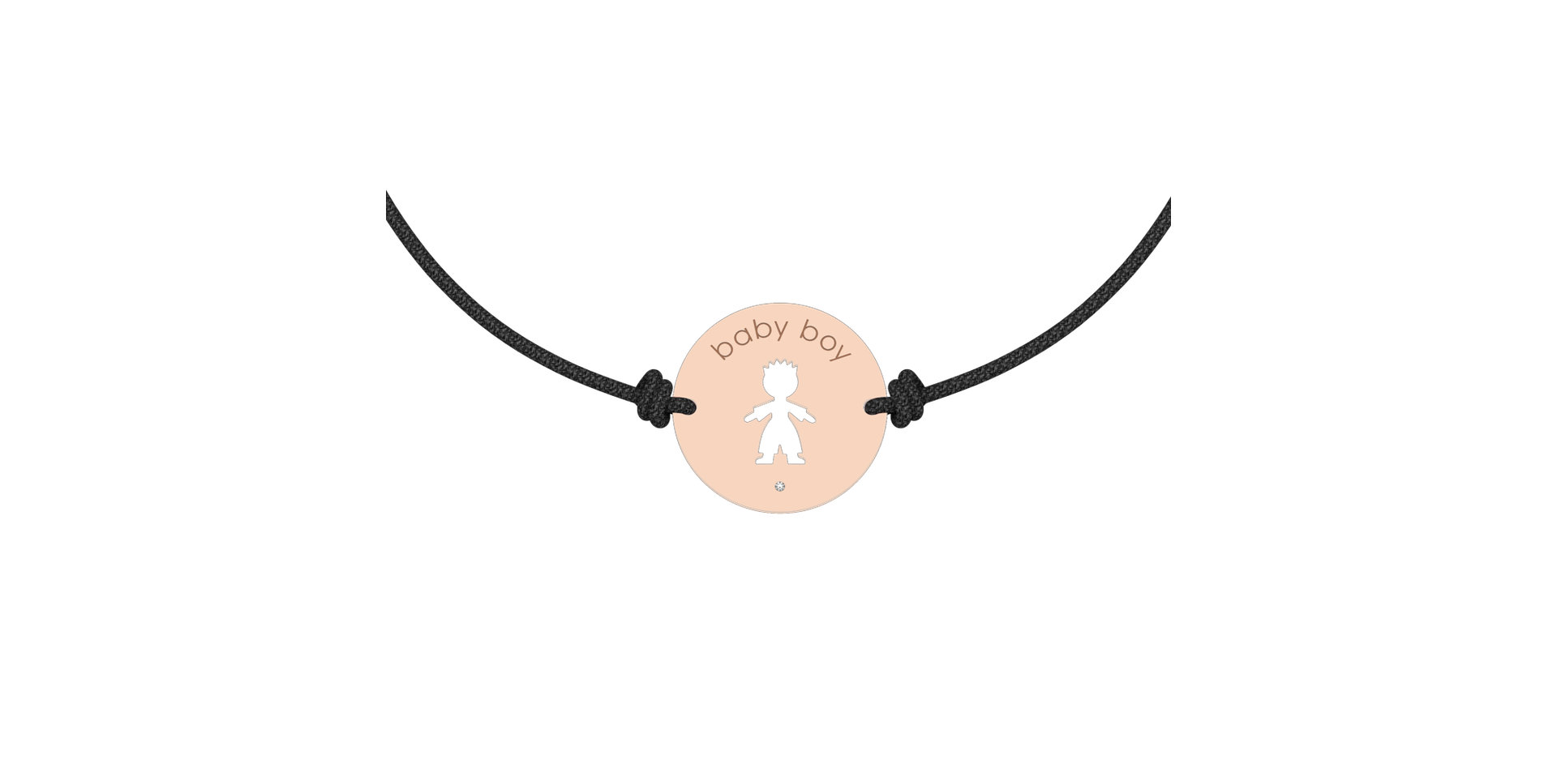 Náramok s diamantom Baby Boy