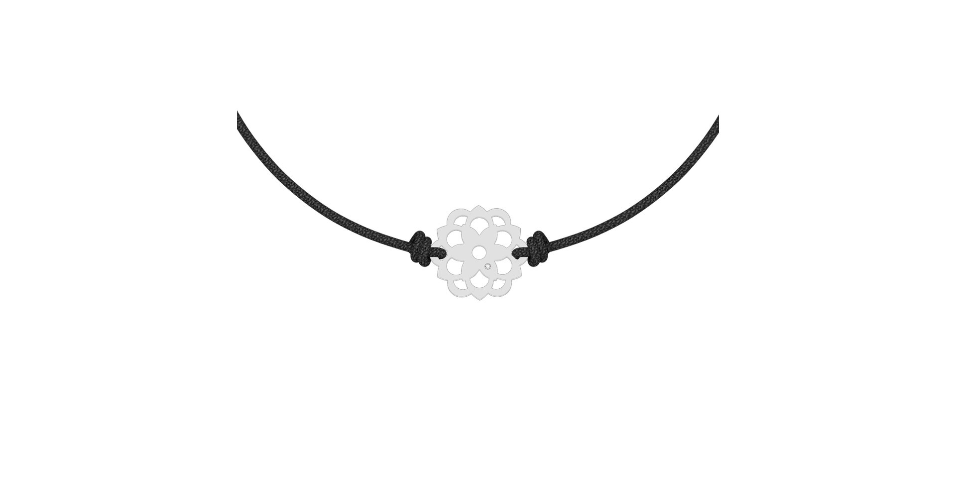 Diamantový náramok so šnúrkou Blossom