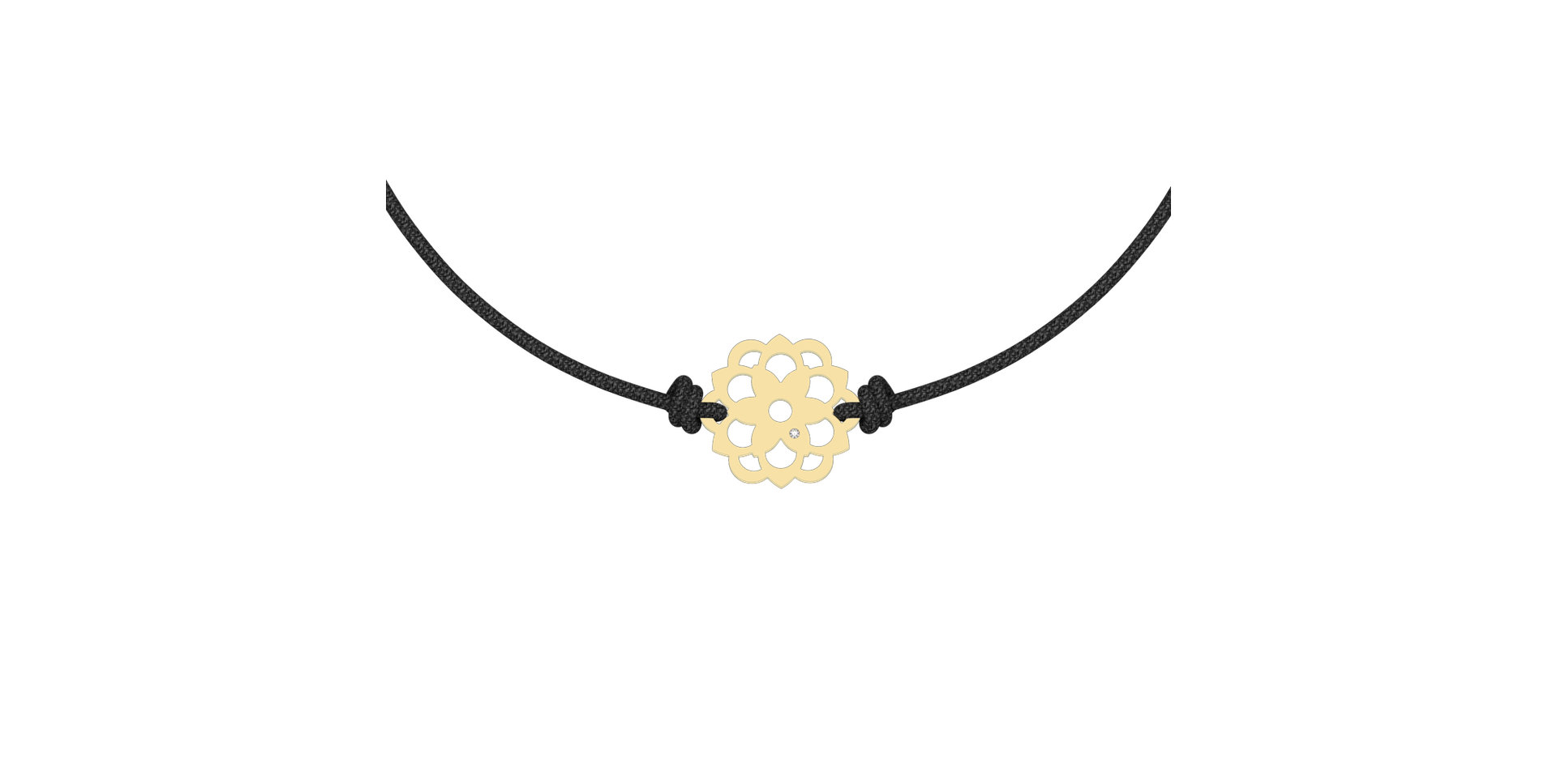 Diamantový náramok so šnúrkou Blossom