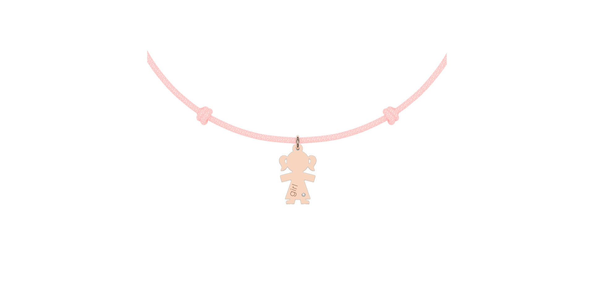 Diamantový náramok so šnúrkou Girl