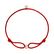 Diamantový náramok so šnúrkou Red E2