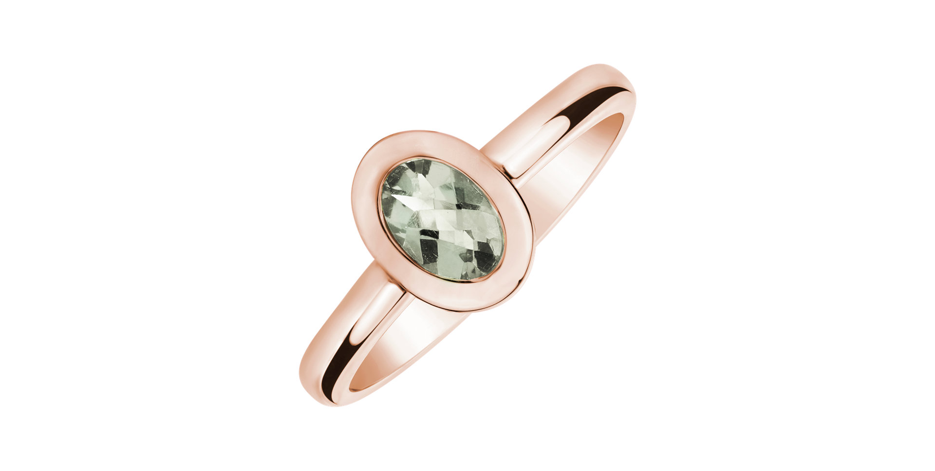 Prsteň s ametystom green Space Bonbon